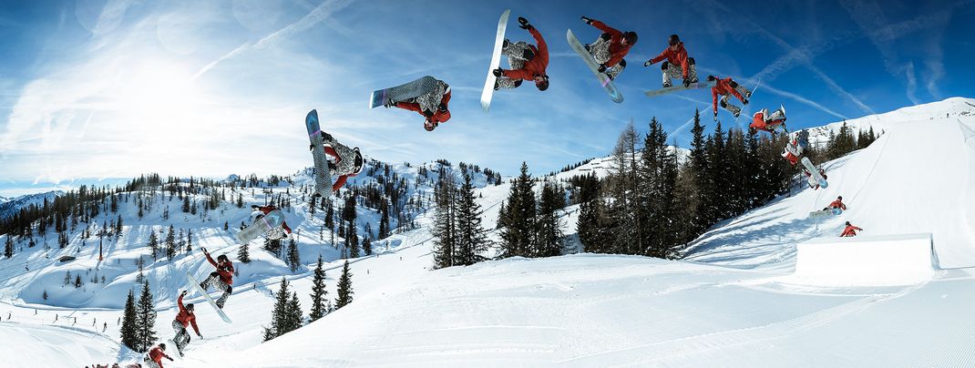 Jib, Straight Jump, Rainbow - wir stellen die häufigsten Elemente in Snowparks vor.