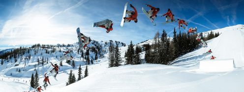 Jib, Straight Jump, Rainbow - wir stellen die häufigsten Elemente in Snowparks vor.