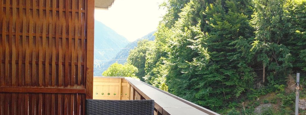 Ferienwohnung Tschagguns Aussicht vom Balkon