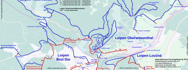 Loipenplan Oberwiesenthal