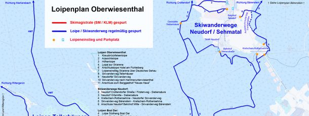 Anschluss Loipen Oberwiesenthal