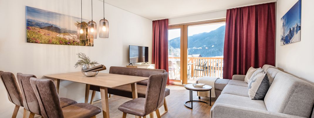 Drinnen Gemütlichkeit und draussen Winterwunderland