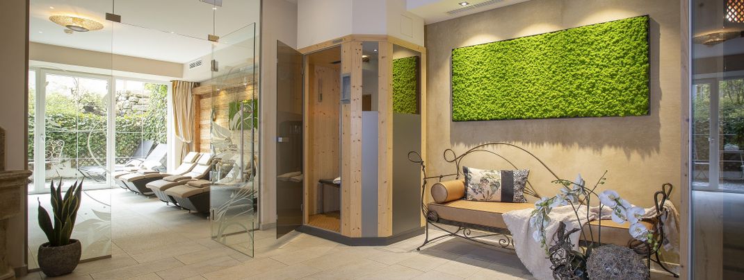 Relax-Bereich im hauseigenen Spa