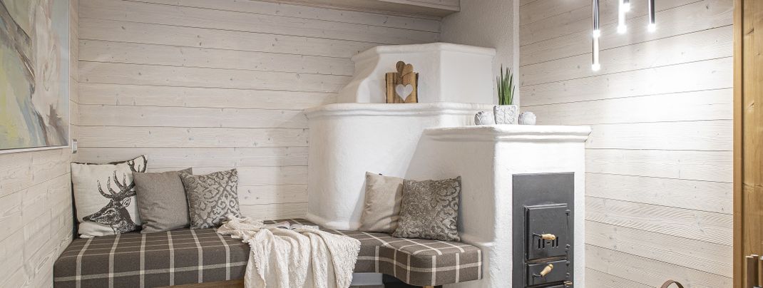 Gartenjuwel mit Kachelofen