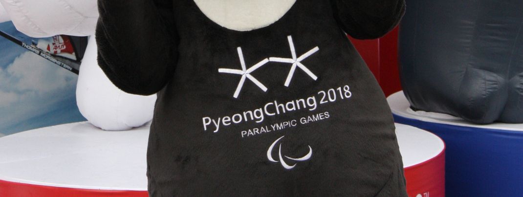 Das Maskottchen der Paralympics: der schwarze Bär Bandabi.