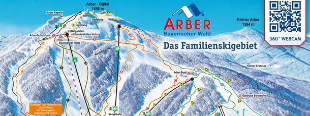 Pistenplan Arber