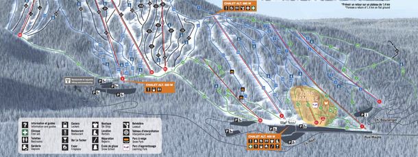 Trail Map Mont Sutton