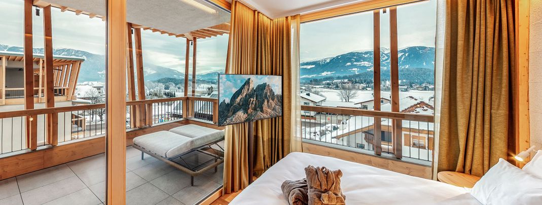 Alle Zimmer verfügen über Balkon oder Terrasse.