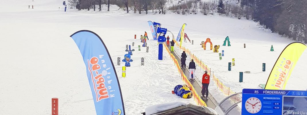 Viel Spaß verspricht das Kinderland JUPPI-DO an der Talstation der Reitherkogelbahn.