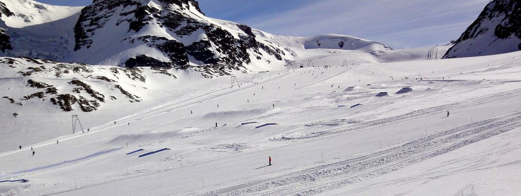 Snowpark Zermatt at Theodul Glacier