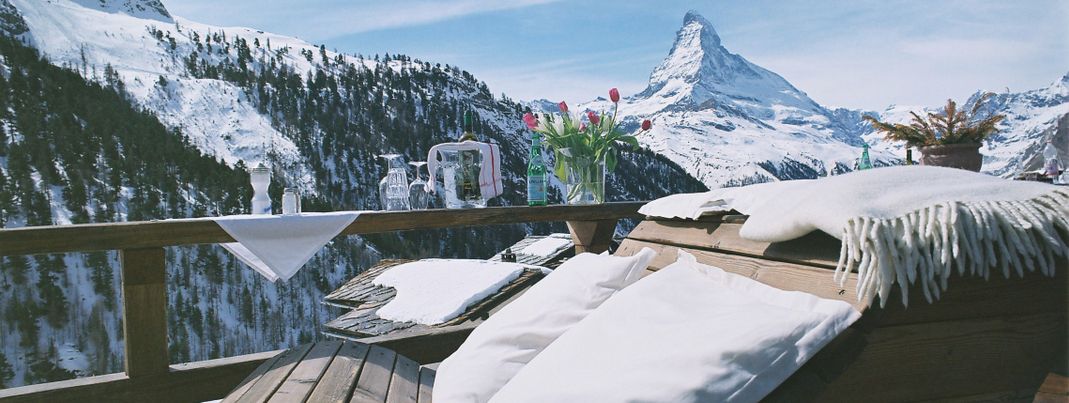 On of the best mountain restaurants worldwide according to the British Telegraph: Chez Vrony at Sunnegga area