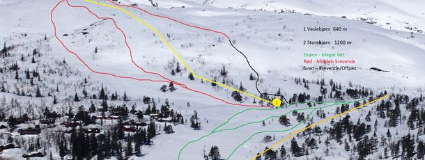 Information about the ski resort Hallbjonnsekken