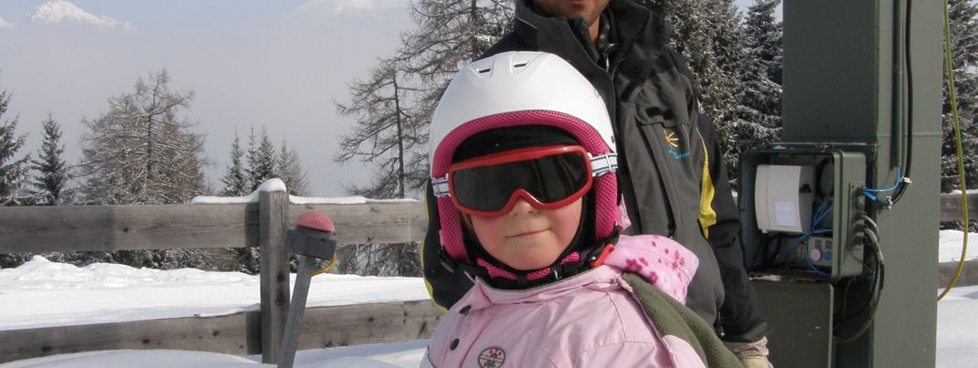 meine Tochter beim Lift