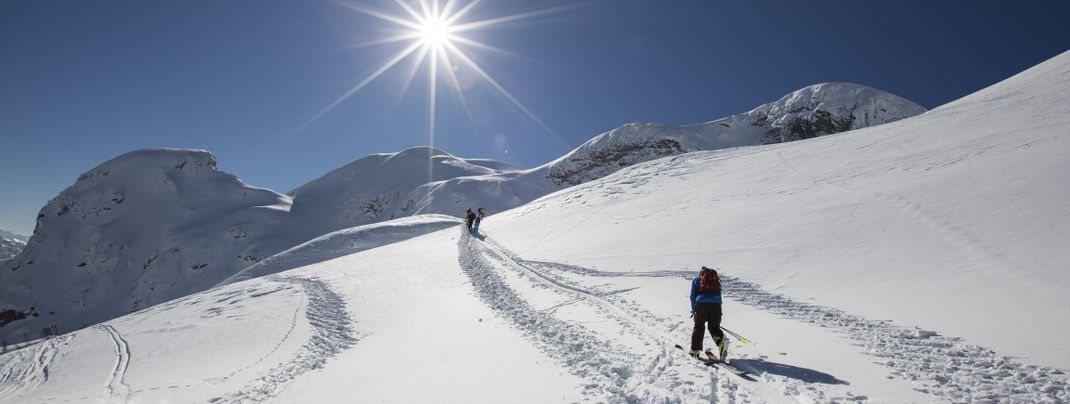 Auch viele Skitouren sind bei uns in der Region möglich.