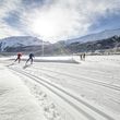 Neue Leute kennenlernen und mit Gleichgesinnten die Loipen im Val Müstair erkunden.