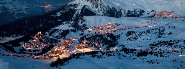 la Plagne is located at 2000 metres above sea level.