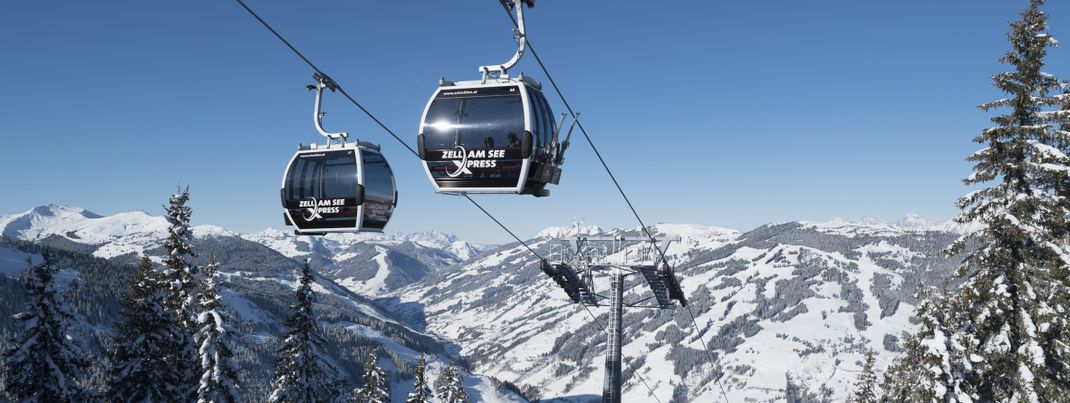 Der neue zellamseeXpress bringt die Skifahrer vom Glemmtal auf die Schmitten.