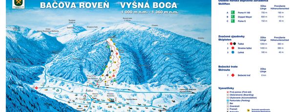 Information about the ski resort Bacova Roven