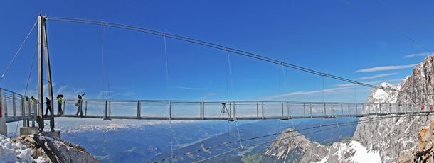 Die Hängebrücke am Dachstein