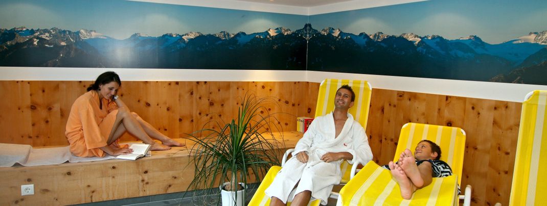Ferienwohnen Mattle in Kappl Tirol bei Ischgl-Paznaun, Wellnessbereich - Ruheraum