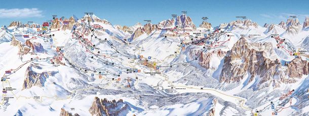 Pistenplan Cortina d'Ampezzo