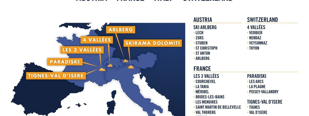 Diese europäischen Skigebiete sind beim Epic Pass dabei.
