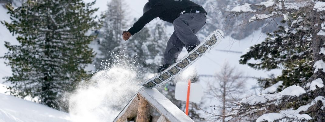Obertauern's snowpark The Spot is located between Kehrkopf and Monte Flu.