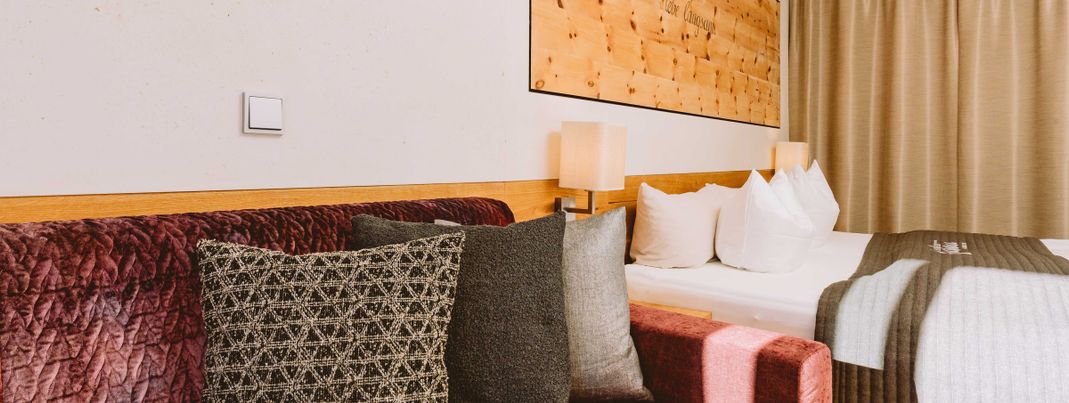 Moderne Zimmer im Familienresort Buchau