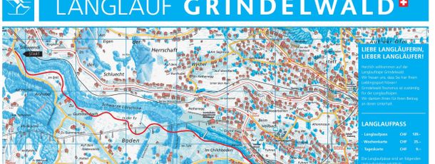 Detaillierte Infos zum Langlauf und den Loipen im Langlaufgebiet Grindelwald