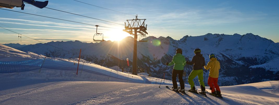 Das Skigebiet wartet mit 60 Pistenkilometern auf