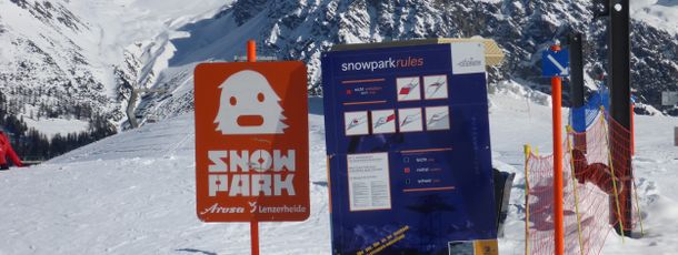 Snowpark Arosa: Safety First!