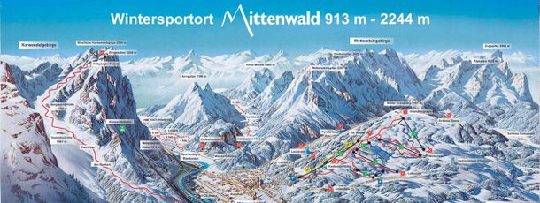 Trail map Mittenwald Karwendel