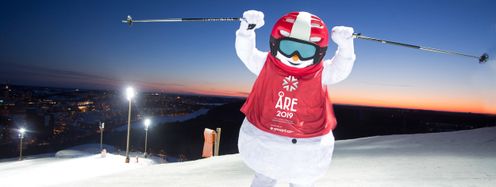 Das Maskottchen der Ski-WM 2019