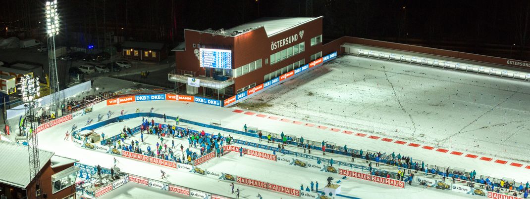 Viele Flutlichtrennen: Selbst im März lässt sich die Sonne in Östersund tagsüber nur wenige Stunden blicken.