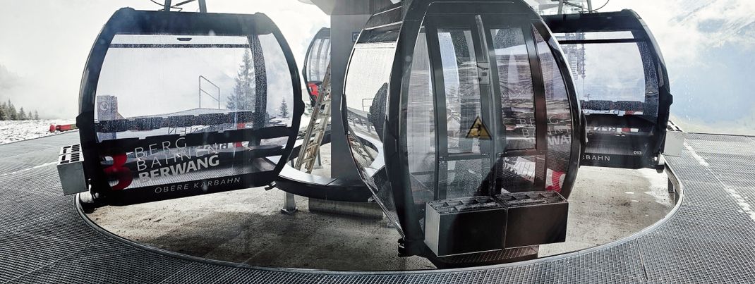 Bis zu 10 Personen haben Platz in jeder der neuen Gondeln.