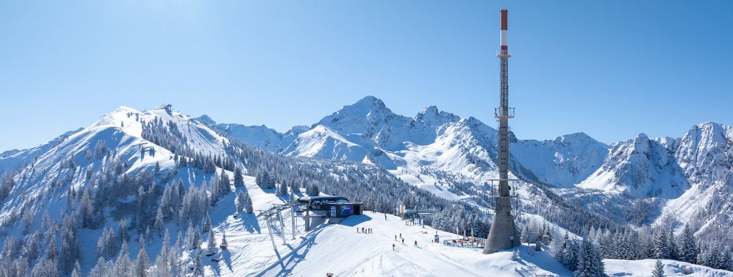 Am höchsten Punkt der Schladminger 4-Berge-Skischaukel