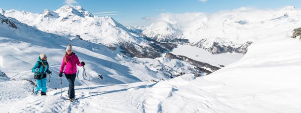 Lake Trail – mit Schneeschuhen auf Furtschellas