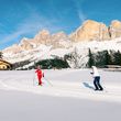 Langlaufen in Carezza vor der beeindruckenden Kulisse der Dolomiten