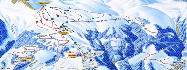 Pistenplan Skigebiet Hochwang