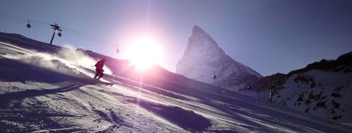 Traumhaft Skifahren geht auf dem Zermatter Gletscher - hier ist Matterhorn Paradise nicht nur eine Phrase