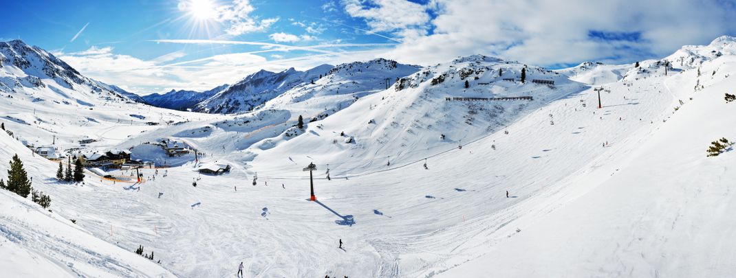 Mehr als die Hälfte der 100 Pistenkilometer in Obertauern sind blau markiert.