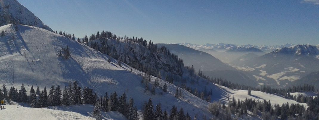 Richtung Zwieselalm erwarten Skifahrer schwere Abfahrten