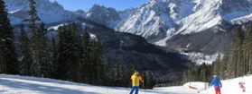 Das Hochpustertal beeindruckt mit dem Bergpanorama der Sextner Dolomiten