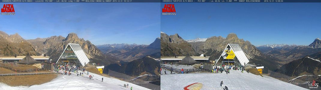 Silvester 2015 und 2016 in den Skigebieten: der große Jahresvergleich