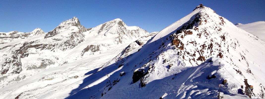 Freeride Abfahrten zwischen Hohtälli (3286m) und Stockhorn (3532m)