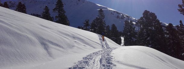 Skitourengebiet in unmittelbarer Entfernung