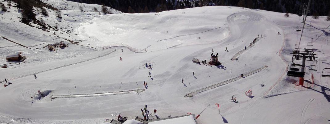 Wolli beginners’ park is located in the area of Sunnegga