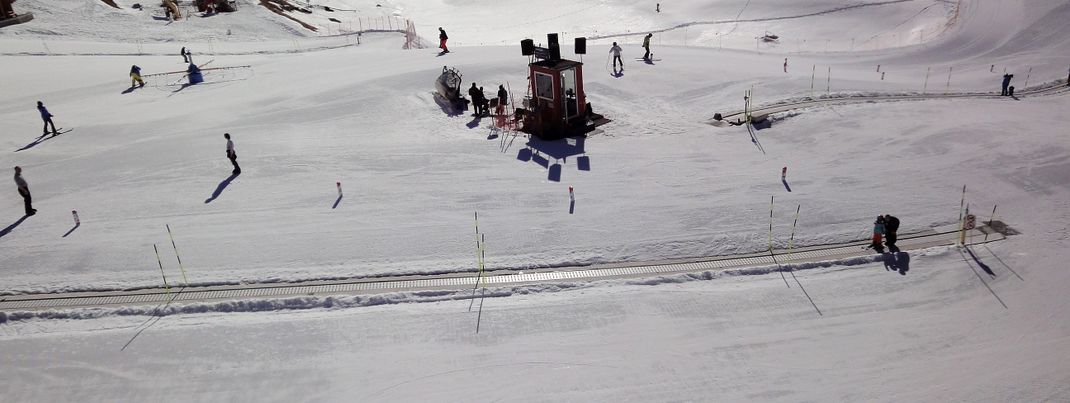 Wolli's beginners' park is a sunny spot in the ski resort