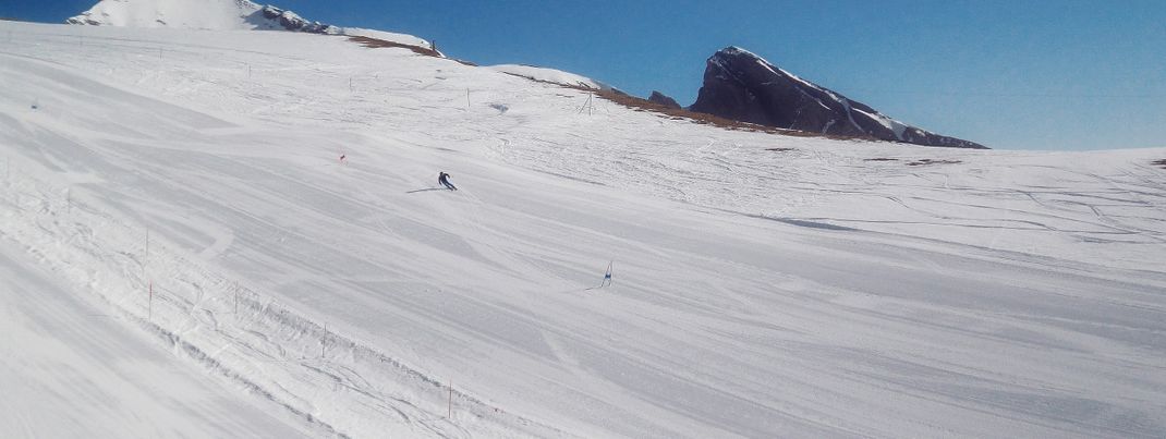 Permanente Slalomstrecke am Oberjoch Lift in Grindelwald First