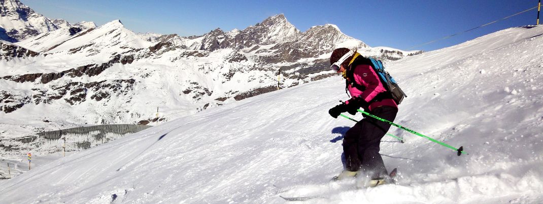 Im Stockhorn Freeride-Gebiet